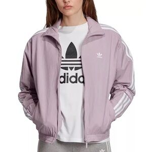 Adidas 3-Stripe Track Jacket Lavender NWT